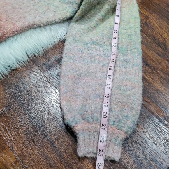 RVCA Dream Cycle Ombre Striped Knit Womens Medium Turtleneck Sweater Multicolor - Picture 11 of 13